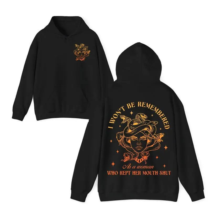I Won't Be Remmbered As A Woman Who Kept Her Muth Shut T-shirt/Sweatshirt/Hoodie | RetroVerseTees.com