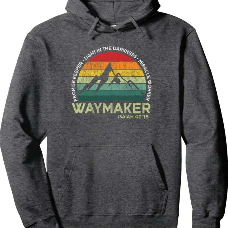 Vintage Waymaker Promise Keeper Miracle Worker Christian Pullover T-shirt/Sweatshirt/Hoodie | RetroVerseTees.com