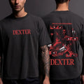 Dexter Morgan, Rock Style Bootleg, Dexter He's Got A Way With Murder T-shirt/Sweatshirt/Hoodie | RetroVerseTees.com