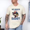 Hooked on Daddy Shirt, American Dad Shirt, Father's Day Shirt, Large Mouth Bass Sublimation Shirt, Fishing Shirt, Bass...