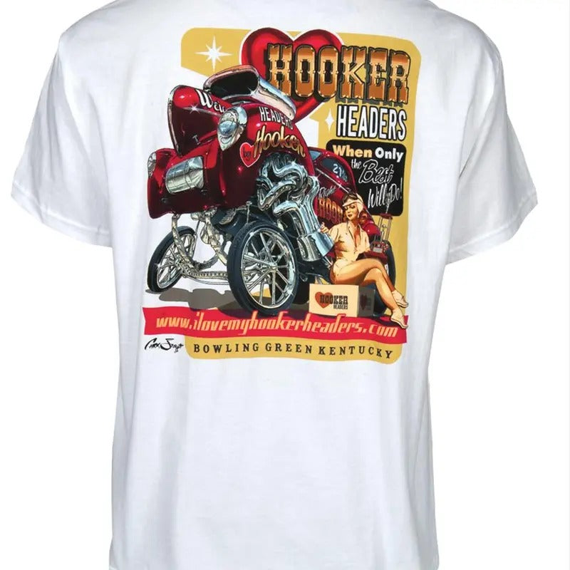 Hooker Willys Classic Car Graphic T-Shirt