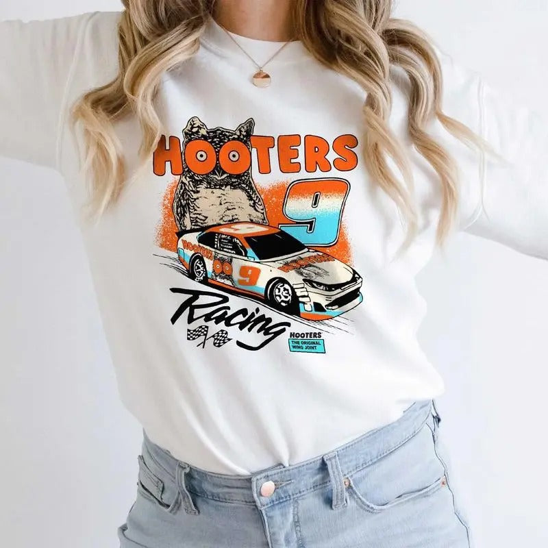 Hooters Racing Car Sweatshirt for Men And Women T-Shirts, Hoodie | RetroVerseTees.com
