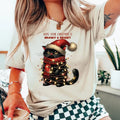 Hope Your Christmas Is Meowy and Bright Sweatshirt, Christmas Lights Sweater, Merry Christmas Cat Shirts, Funny Christmas...