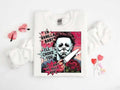 Horror Characters Valentine Bundle T-shirt, Scary Movie Valentine Hoodies, Valentine Friends k*ller Sweatshirt, Heart...