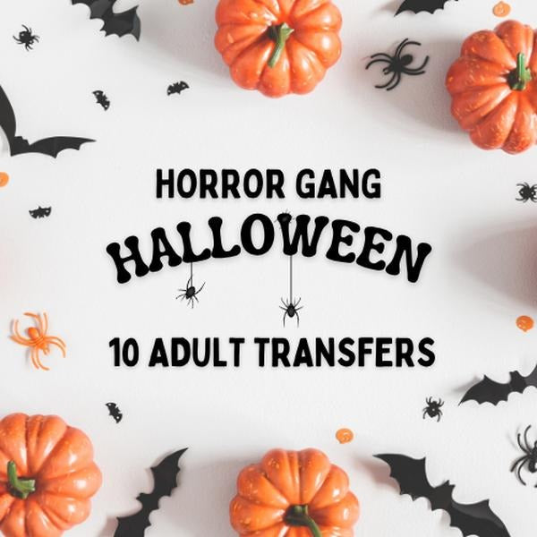 Horror Gang - LIVE ONLY DTF Transfer Gang Sheet, 22 x 60 T-Shirts, Hoodie, Sweatshirt | RetroVerseTees.com