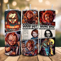 Horror Movies 20 Oz Skinny Tumbler Sublimation Design, Halloween Tumbler Straight Gunpla brand Tapered Wrap, Instant...
