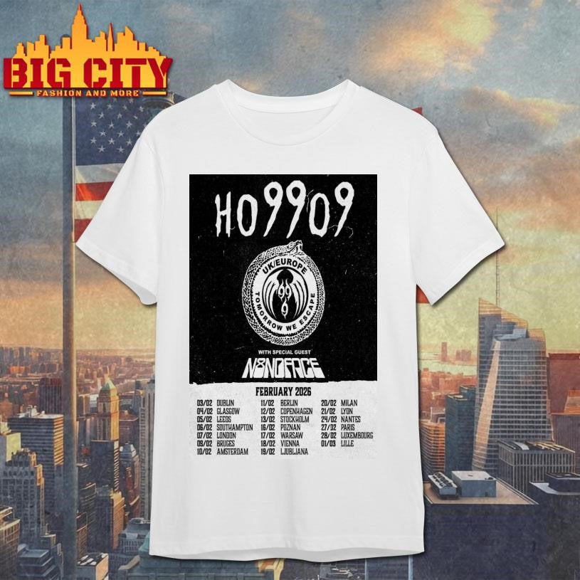 Horror UK Europe Tour February 2026 Poster Shirt