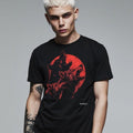 Horror Wolf Graphic T Shirt Hoodie Sweater, Werewolf Retro Tee, Alt T-shirt, Gothic Blood Moon T Shirt, UNISEX, Animal...