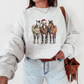 Horse Christmas Sweatshirt, Western Christmas Horse Shirt, Womens Christmas Sweater, Funny Christmas Shirt, Horse Lover...