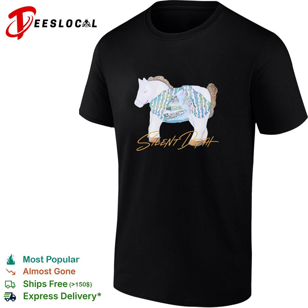 Horse with mountain landscape painted body Silent Depth shirt