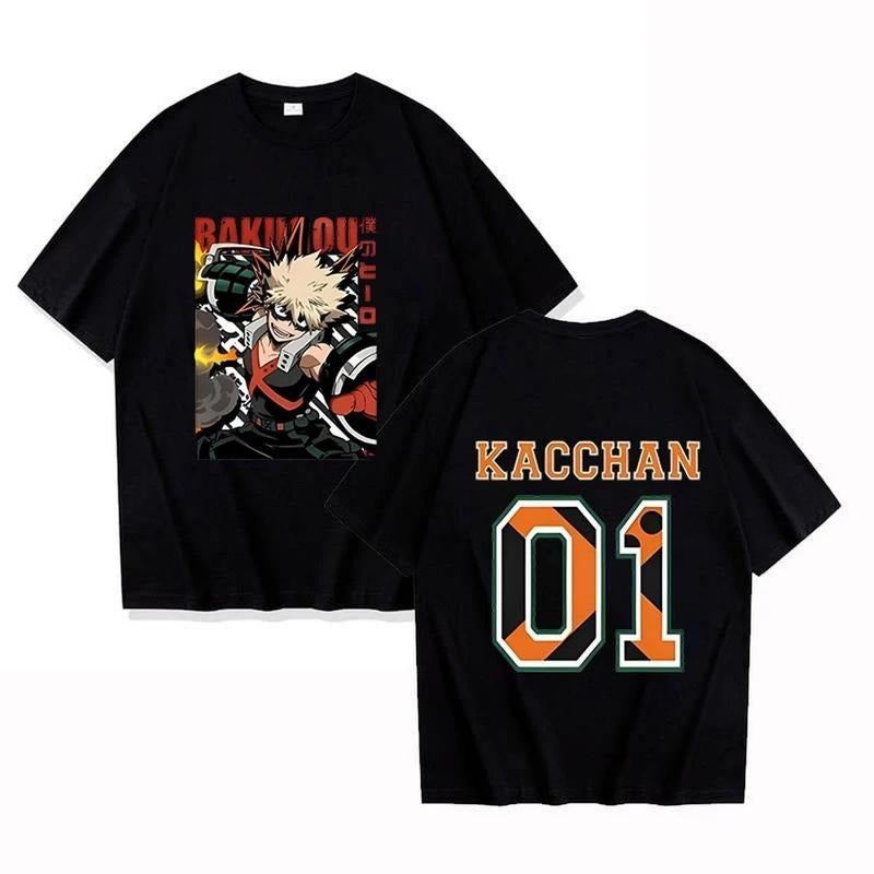Hot Anime Bakugou Katsuki 01 Printing T-shirt DRG Women Men Fashion Short Sleeve Street Casual Personality Summer T-shirt...