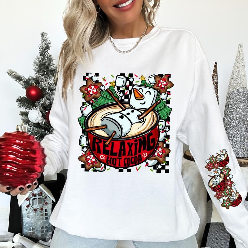 Hot Cocoa Comfort Colors Unisex Sweatshirt T-Shirts, Hoodie | RetroVerseTees.com