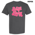 Hot Pink Santa Baby Sequin Patch Comfort Colors T-Shirt Hoodie, Sweatshirt | RetroVerseTees.com