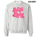 Hot Pink Santa Baby Sequin Patch Sweatshirt T-Shirts, Hoodie | RetroVerseTees.com