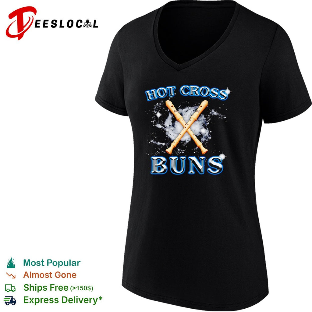 cross buns space recorders shirt