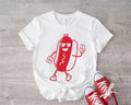 Hotdog Shirt, Unisex Hot Dog Shirt, Food Lover Gift T-Shirt, Foodie Tee, American Hotdog Shirt, Sausage Lover Gift Shirt....