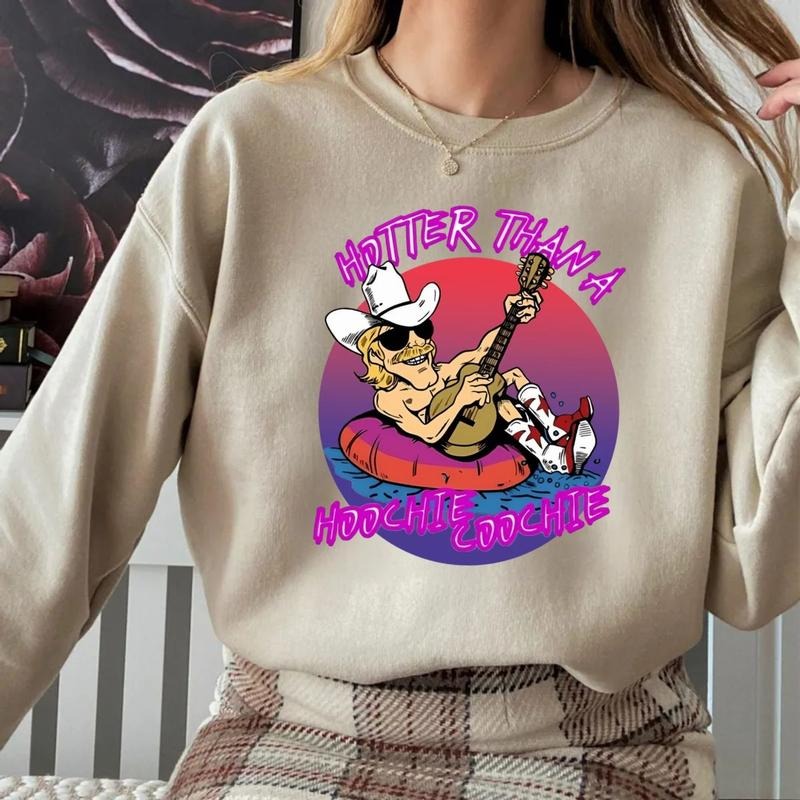 Hotter Than A Hoochie Coochie Tshirt Sweatshirt, Way Down Yonder Shirt, Hotter Than A, Unisex Short Sleeve Tee, Graphic...