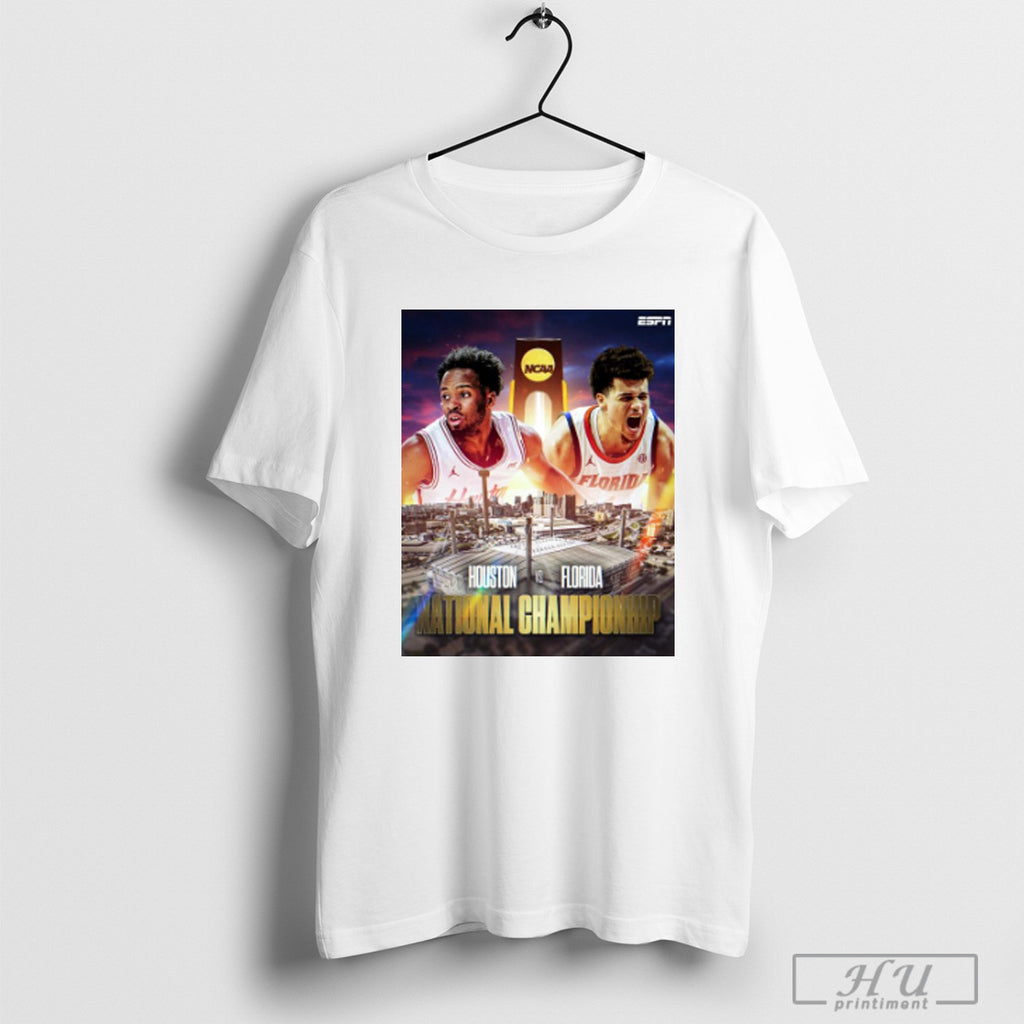 Houston Cougars Vs Florida Gators In The Mens National Championship Game Ncaa 2025 T Shirts