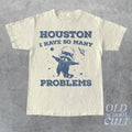 Houston I Have So Many Problems Vintage T-Shirt, Retro 90s Funny Raccoon In Space T Shirt, Trash Panda Galaxy Graphic T...