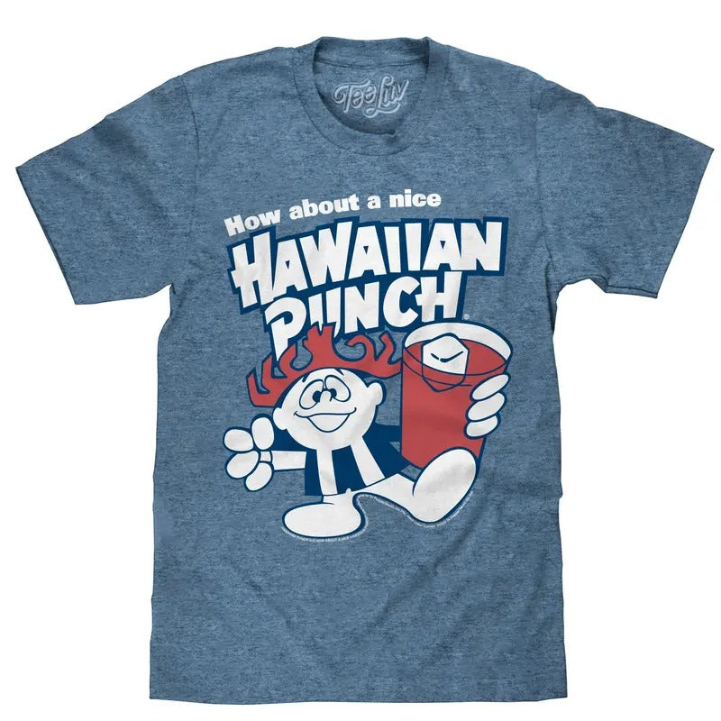 How About a Nice Hawaiian Punch Retro Punchy T-Shirt - Cabo Blue Hoodie, Sweatshirt | RetroVerseTees.com