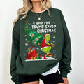 How The Trump Saved Christmas Sweatshirt, Funny Trump Christmas Tee Shirt,Unisex Cotton Tee, Perfect Holiday Gift Idea,...