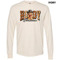 Howdy Gingerbread Christmas Long Sleeve Comfort Colors T-Shirt 'NLB' Hoodie, Sweatshirt | RetroVerseTees.com