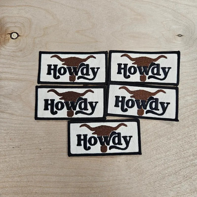 Howdy Horns Hat Patch (1 Patch) T-Shirts, Hoodie, Sweatshirt | RetroVerseTees.com