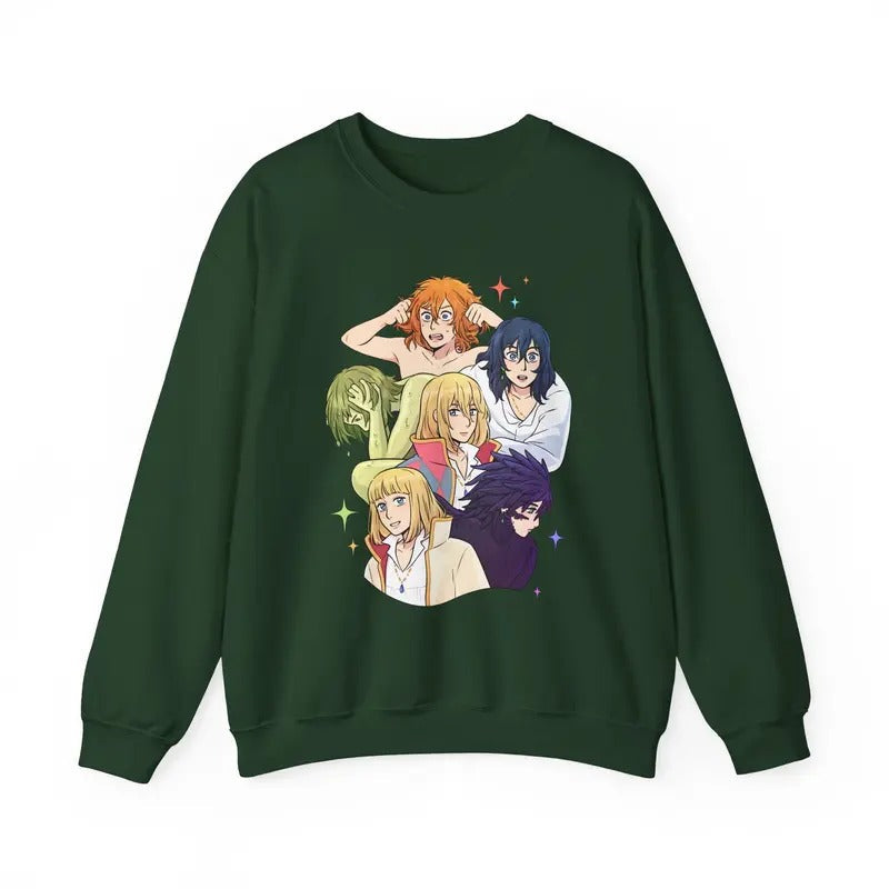 Howl Pendragon Sweatshirt, Howl's Moving Castle Sweatshirt, Howl and Sophie Shirt, Studio Ghibli, Anime shirt, Anime Gift...