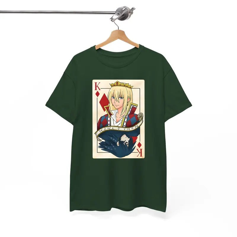 Howl Playing Card Tshirt, Howls Moving Castle Tshirt, Studio Ghibli, Howl And Sophie, Anime Hoodie, Sweatshirt