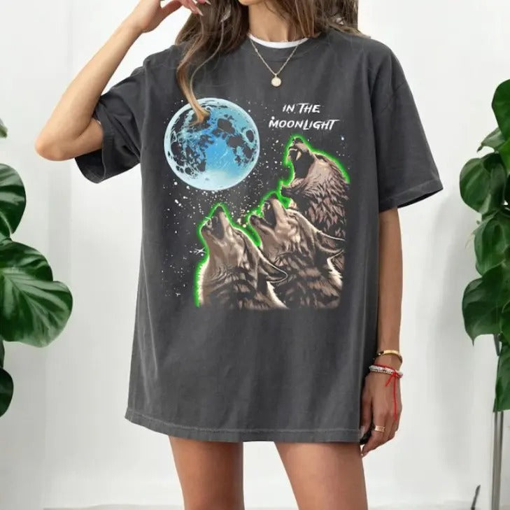 Howling Wolves Vintage Shirt, Funny Meme T-Shirt Hoodie, Sweatshirt | RetroVerseTees.com