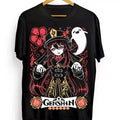 Hu Tao T-shirt Genshin Impact gorou,Anime,Manga,Graphic Tee All Size Hoodie, Sweatshirt | RetroVerseTees.com