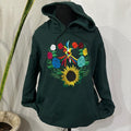Hummingbird with flowers embroidered hoodie T-Shirts, Sweatshirt | RetroVerseTees.com