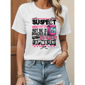 Humorous Tee: Witty Phrase "Suspect Claims Hidden leaf ninja Not Be Boujee But Refuses Hidden leaf ninja Drink Tap...