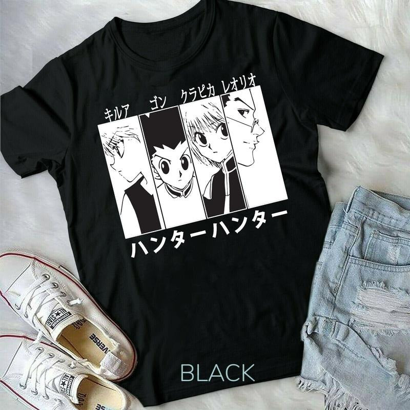 Hunter X Hunter, Gon Killua Leorio ,Kurapika HXH, Anime ,Manga ,Unisex T-Shirt S-4XL Hoodie, Sweatshirt | RetroVerseTees.com