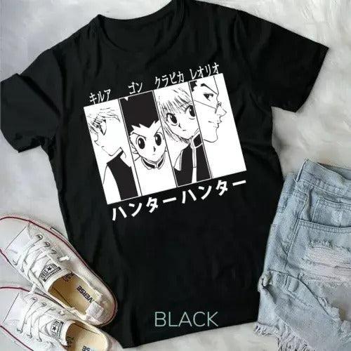 Hunter X Hunter, Gon Killua Leorio ,Kurapika HXH, Anime ,Manga ,Unisex T-Shirt Hoodie, Sweatshirt | RetroVerseTees.com