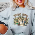 Hunting Mama Sweatshirt, Duck Hunting Crewneck Pullover, Outdoor Hunting Apparel, Camo Print Crewneck, Hunting Season...