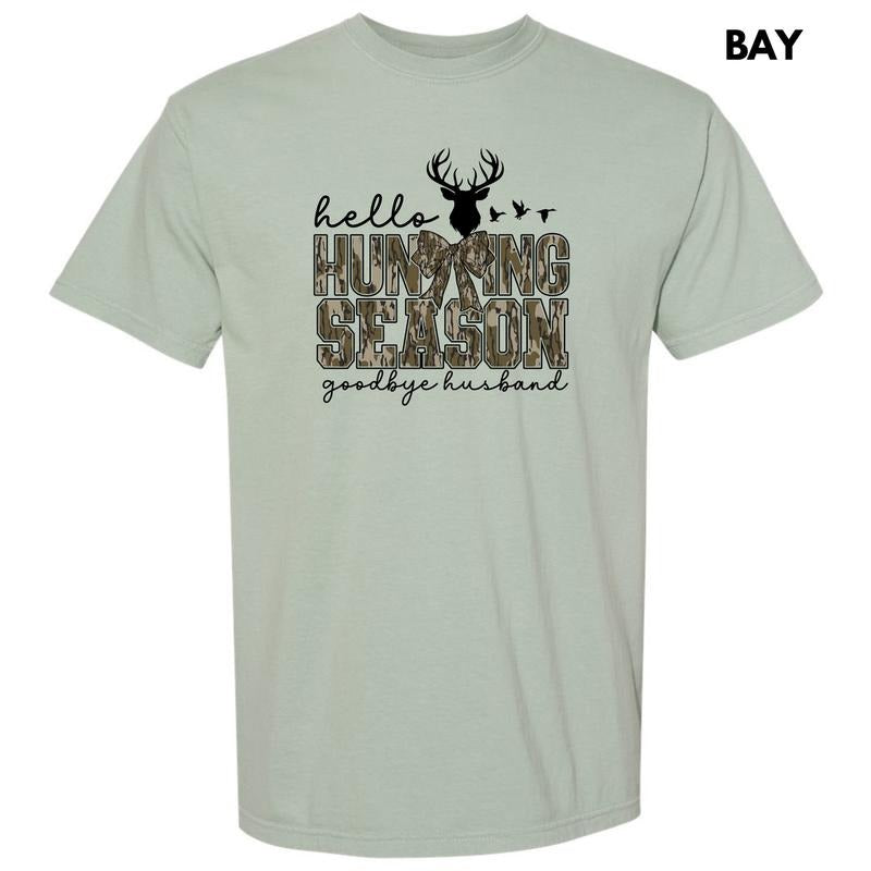 Hunting Season Husband Comfort Colors T-Shirt 'NLB' Hoodie, Sweatshirt | RetroVerseTees.com