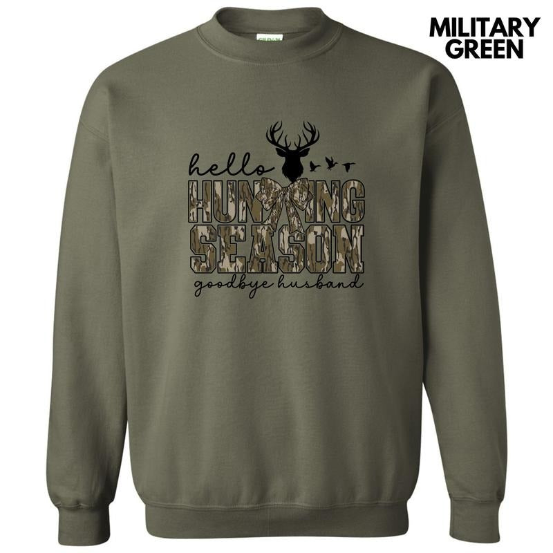 Hunting Season Husband Sweatshirt 'NLB' T-Shirts, Hoodie | RetroVerseTees.com