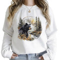 Hunting Season National Day Bear and Mountain Forest Sweatshirt Cute Unisex, Hoodie T-shirt | RetroVerseTees.com