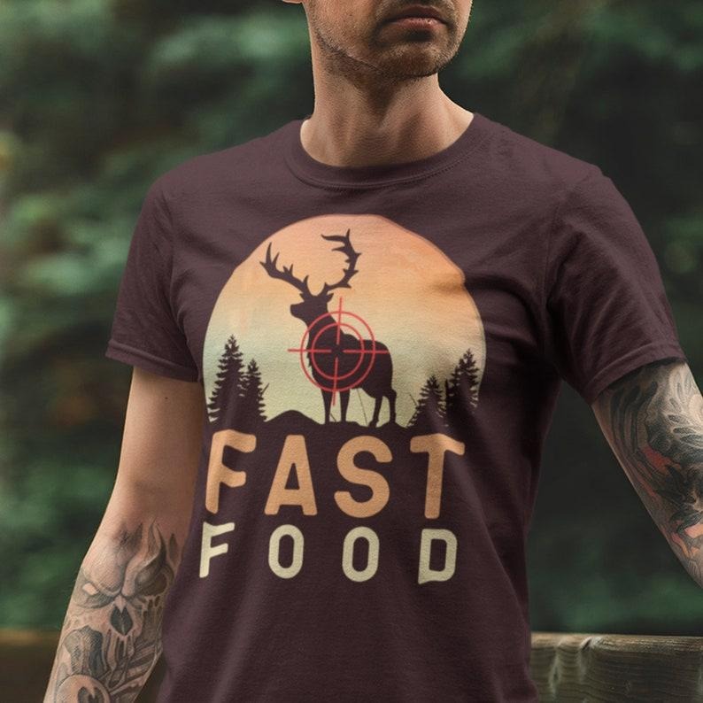 Hunting shirt, fast food deer shirt, deer hunting shirt, hunting gifts for men, gift for hunter, buck hunter shirt...