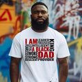 I Am A Black Dad Shirt, Black Dad T-Shirt, Black Father Tee, Strong Black Man Tees, Power Papa, Father's Day Gift, Gift...