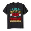 I Am A Teacher Dad Like A Normal Dad But Way Cooler Father's Day T-Shirt Casual Classic Hoodie, Sweatshirt