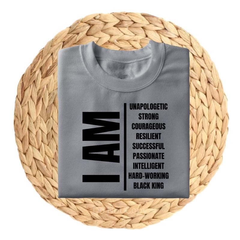 I Am Black King Screen Print Transfer T-Shirts, Hoodie, Sweatshirt | RetroVerseTees.com