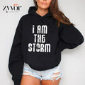 I Am The Storm Hoodie Casual Street Style Fleece Fabric Pullover Hooded Sweatshirt for Women for Men T-Shirts