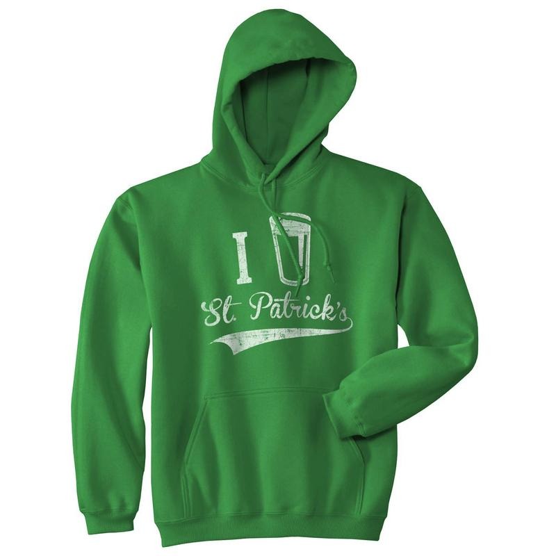 I Beer St Patricks Hoodie Funny Saint Paddy Day Irish Hooded Sweatshirt Funny Hoodies Saint Patrick's Day Hoodie Funny...