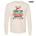 I Don't Do Matching Christmas Long Sleeve Comfort Colors T-Shirt 'NLB' Hoodie, Sweatshirt | RetroVerseTees.com