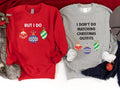 I Don't Do Matching Christmas Outfits Sweatshirt, But I Do Sweater, Matching Couples Christmas Hoodie, Wife Husband...
