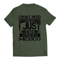 I Don't Need Therapy I Just Want To Go To Mexico Short Sleeve T-Shirt- Playera De Mexico Casual Crewneck Hoodie, Sweatshirt