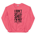 I Don't Sugar Coat Shit Graphic Crewneck Sweatshirt T-Shirts, Hoodie | RetroVerseTees.com
