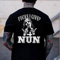 I Give Nun Back Side Printed T-shirt Sweatshirt Hoodie, Naughty Clothes Men Cotton Menswear, Streetwear Vibes